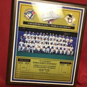 MLB TORONTO BLUEJAYS  vintage Championship plaque